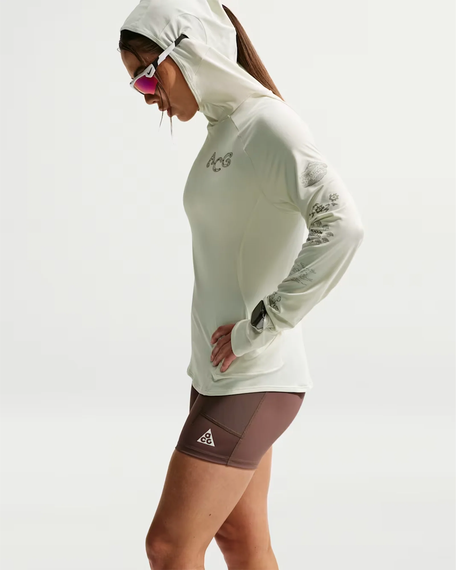 Women's "Solar Chase" Dri-FIT UV Hooded Trail Top - Image 2