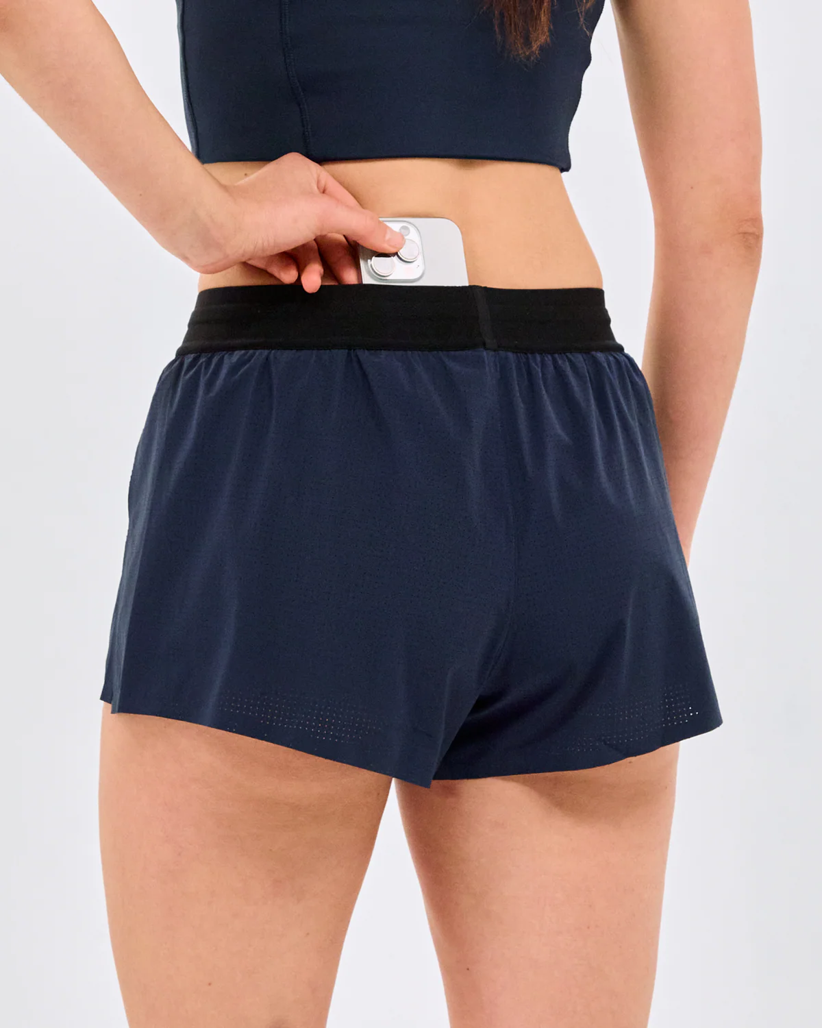 Women's Vento™ 3" Split Short - NY Navy - Image 3